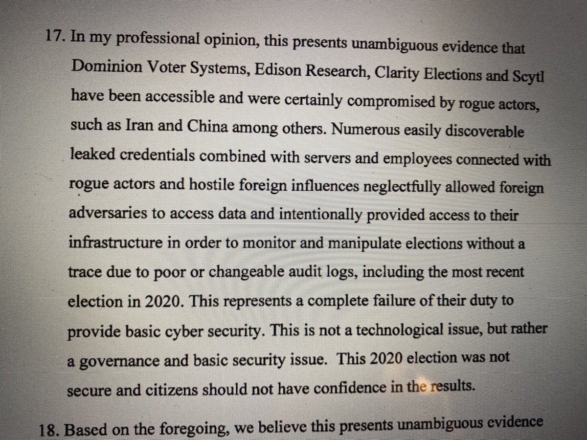 To be fair, Mr. Ramsdale raises an interesting idea about uncertainty involving the machines’ lack of a “real-time audit log” —Unfortunately, he then goes on to undermine his main point by blaming “rogue actors” from “Iran and China among others” for all our woes in Georgia.