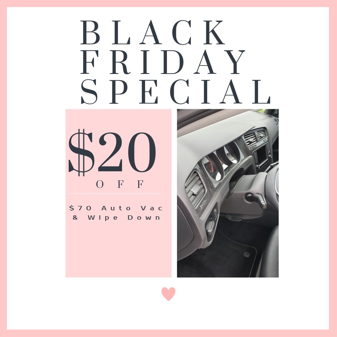 FancyNancyAuto's tweet image. Black friday special! #autodetailing #dufferincounty #BlackFriday2020 #SmallBusiness #shelburne #orangeville #alliston