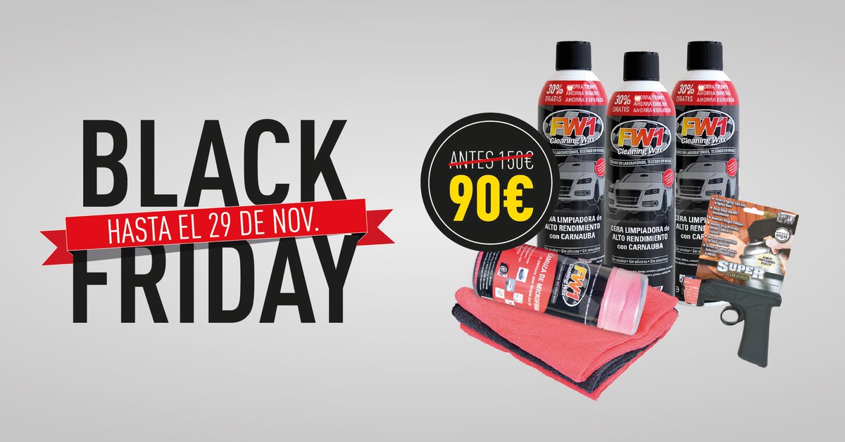 ‼️ÚLTIMOS DÍAS ‼️
#blackfriday #fw1españa 

fw1.es/tienda_cera_li…