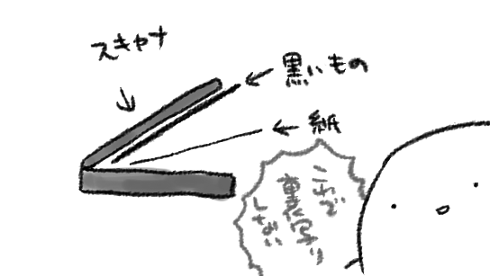 出先でチラシの裏にネームを描いてしまったので、あっこれスキャンするとき裏写りして絶対困るやつ…と思ったので100均で書道のとき下に敷く黒いフェルト買って来たんですけど、いまどきのこれってば半面がちゃんとコーティングされてやがる…100均なのに…という予想外のところで時代の進歩を見た…