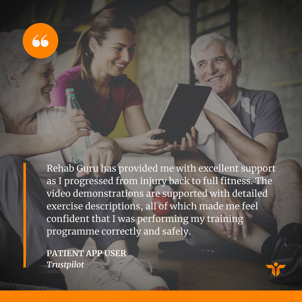 rehab_guru's tweet image. We&apos;ve worked hard on creating a system that works for both clinician and patient - without this dual focus then you won&apos;t get results and your patients definitely won&apos;t see the benefits.⁠ #testimonial #clientapp #clienttestimonial