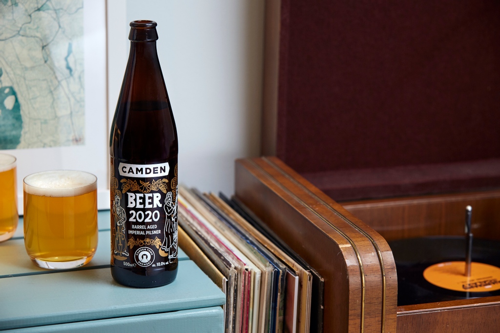 CamdenBrewery's tweet photo. Our Beer 2020 Imperial Pilsner is prepped for party season! 

Aged for 8 months in white wine and brandy barrels to get that elegant grape flavour. Like fancy fizz without the fuss. Here for a good time, not a long time and brewed for celebrating.

OUT NOW
https://t.co/CDVOcj89PO https://t.co/OG7AvfQi8L