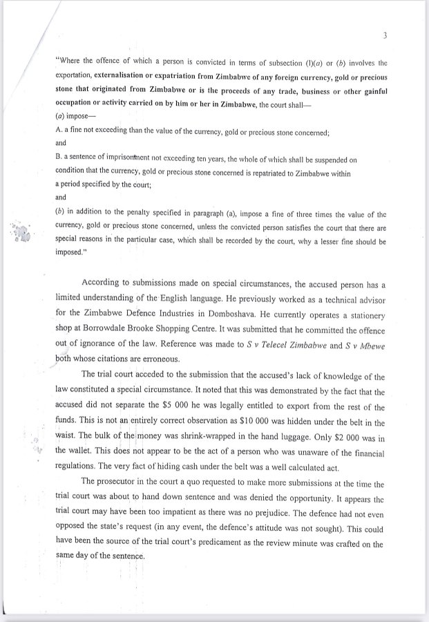 20/ Here is a review minute by Justice Msakwa on a case involving the crime of so called externalisation & yet one finds the state authorities still making references to a fictitious crime & the media vachivapembedza without question. Pages 1-4
