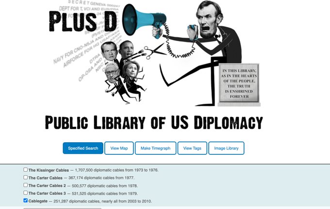 wikileaks's tweet image. 10 years ago today WikiLeaks began publishing #Cablegate

50 years of the 175 year sentence faced by Julian #Assange relate solely to the #Cablegate publication

The archive is still used by journalists and researchers everywhere. wikileaks.org//plusd/ 

#JournalismIsNotACrime