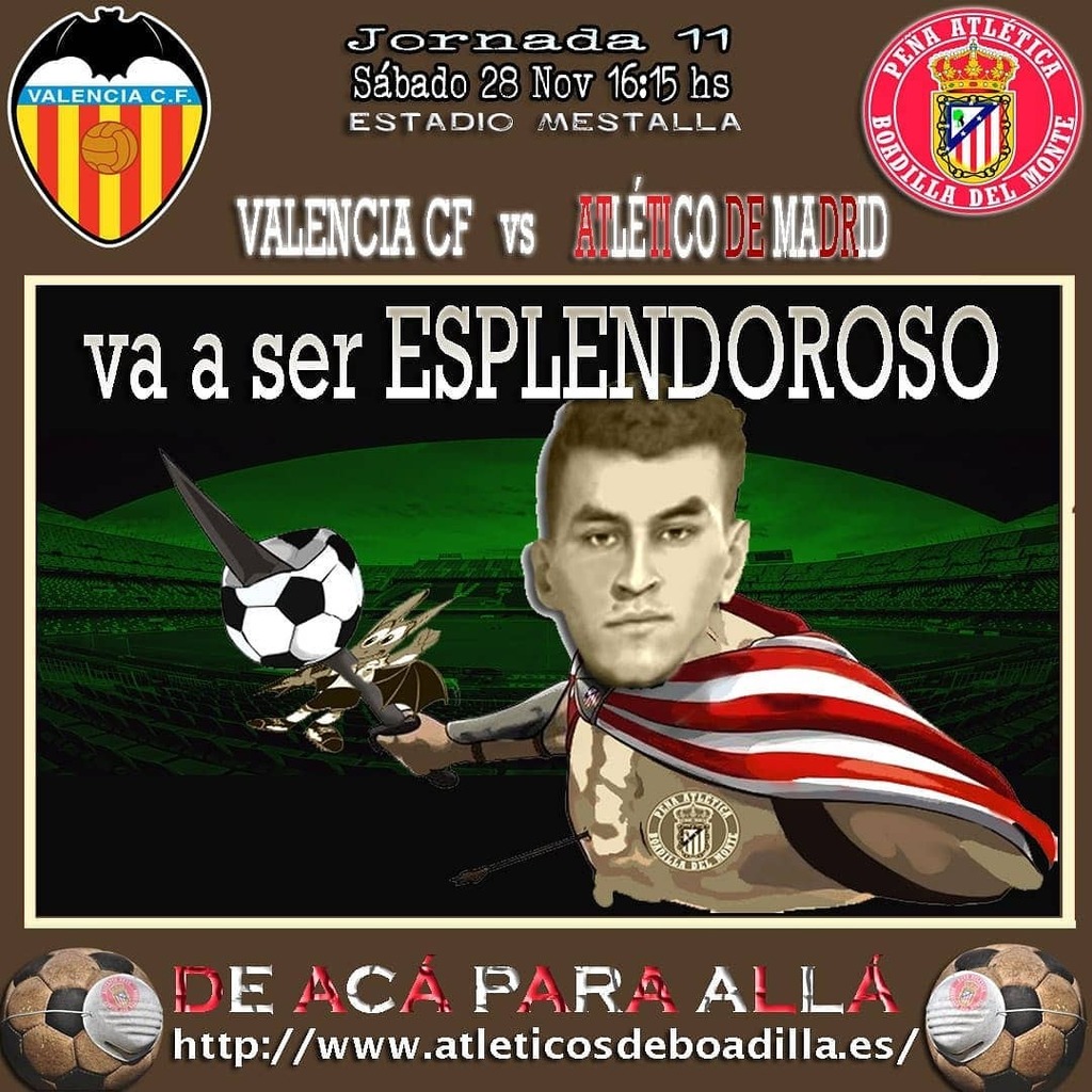 AtletiBoadilla's tweet photo. Suma y sigue #atleti estar tarde en mestalla hay que sacar los 3 puntos para seguir intratables en la liga... #esplendoroso. #atleticosdeboadilla #tw https://t.co/yS8XSm61Vr https://t.co/hYLLAiPihi