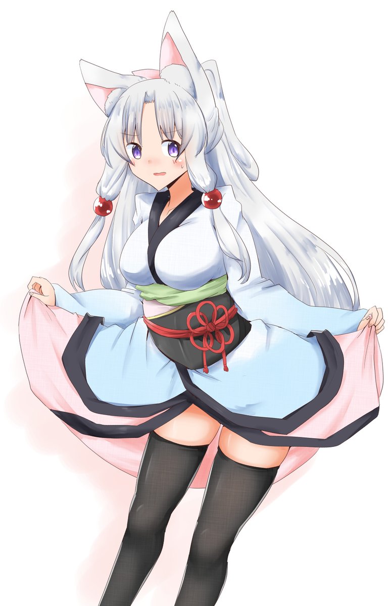 「367/2310
#いいニーハイの日 
ちゅわ……… 」|カメローのイラスト