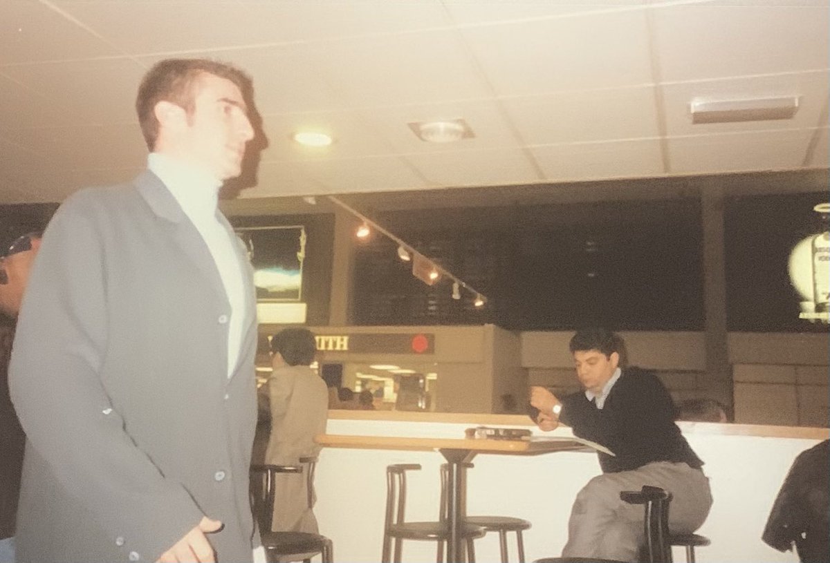 Fergie had offered us a lift on the team bus, but Fartin overruled him, nevermind it was a direct tube journey on the Piccadilly line from Arsenal and we soon caught up with players in the bar at Heathrow  #ManchesterUnited  #GGMU  #ManUtd