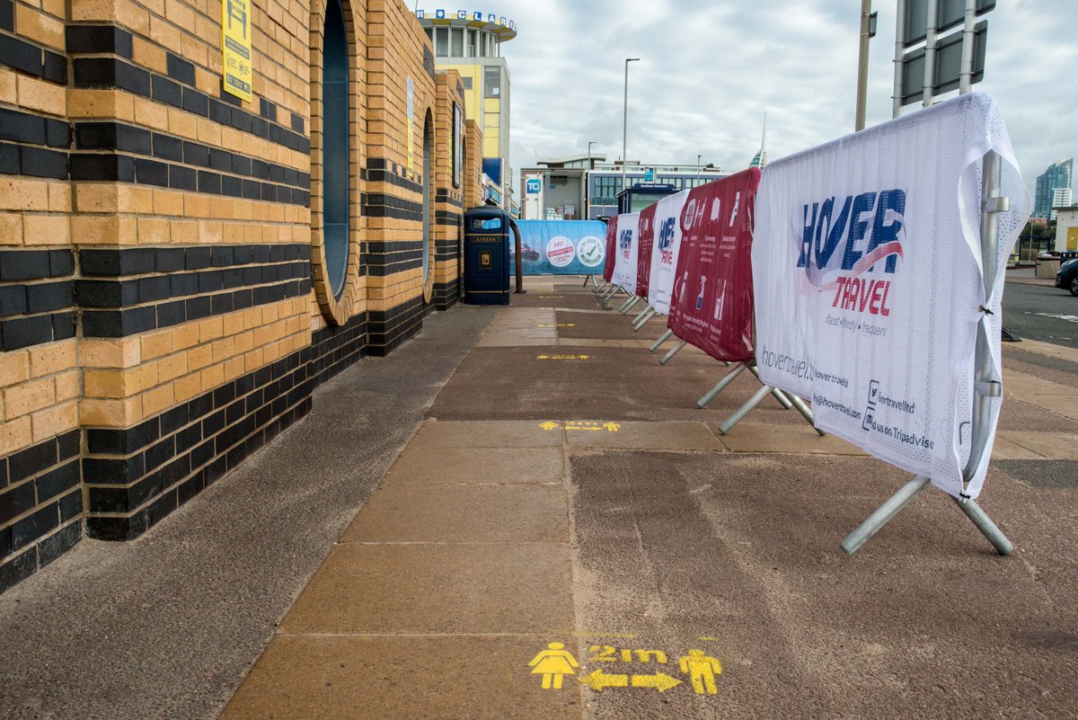 HovertravelLtd's tweet photo. We are limiting the numbers in our terminals so you might be asked to wait outside.
#HoverResponsibly https://t.co/ZbQdHfv4RV