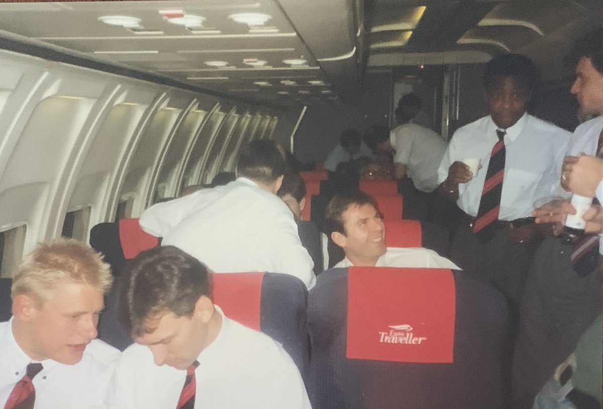 Soon we were on the plane for a party!