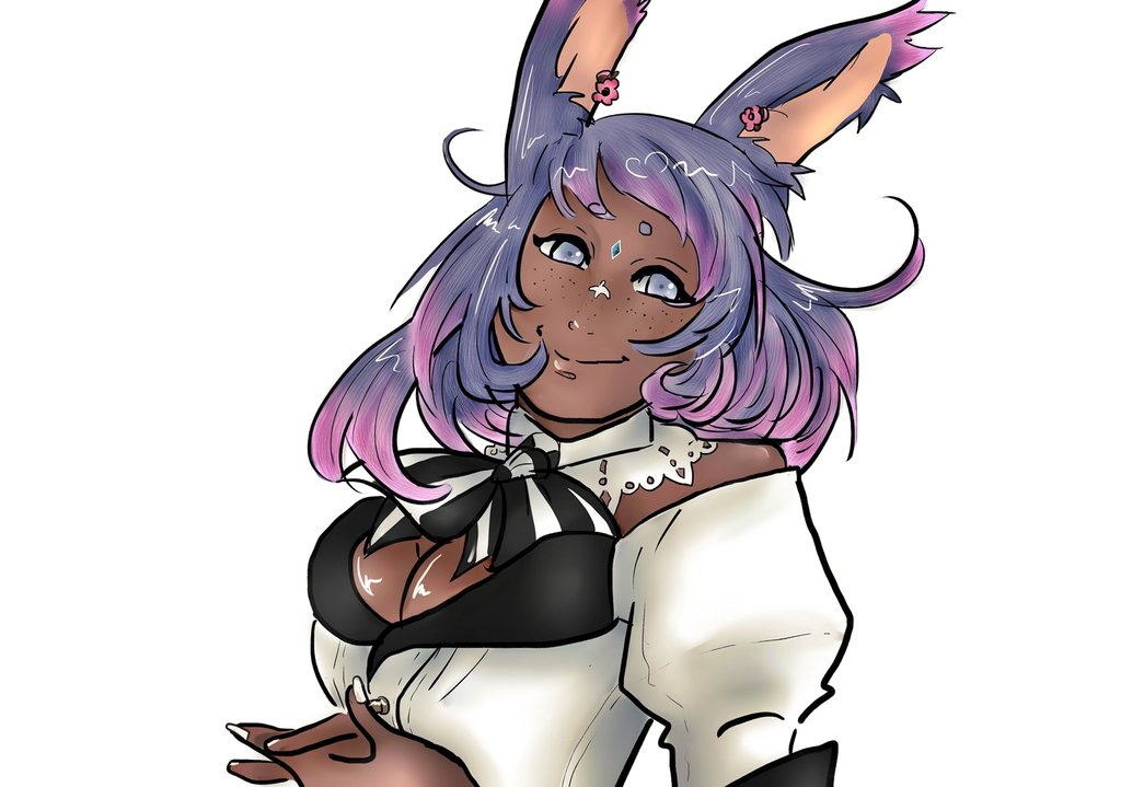 DefeliFeliarts's tweet photo. Ah yes again drawing a #Viera 🙈
And i like it 🥺💕
#ArtistOnTwitter #finalfantasy #FFXIV #finalfantasyxiv #doodle #art #FF14 #Finalfantasy14 #FFXIVART #digitalart #art #finalfantasyxivart #artwork #finalfantasyviera https://t.co/6LfL9Ia1X4