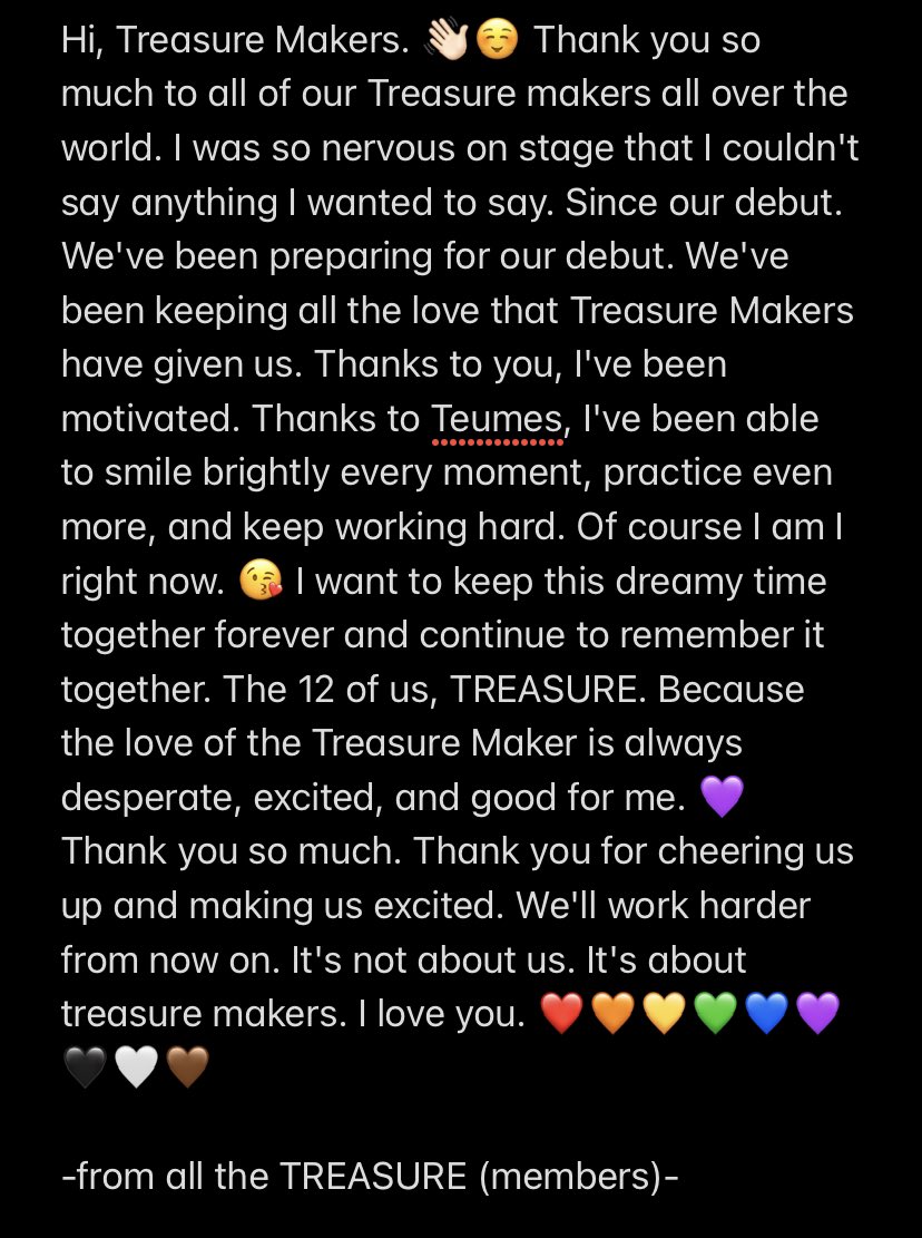 inirutoya's tweet photo. Congratulations our Treasure!!❤️❤️
You guys really deserve it😭😭😭 Thanks for your hard work, thanks for everything,  I'm so proud of you😭😭
You're so precious to us🥺🥺😭😭❤️❤️

TREASURE ROOKIE OF THE YEAR
#TREASURE_AAA_ROTY
#트레저_첫신인상_축하해 
@treasuremembers https://t.co/OUgOpqrN1j