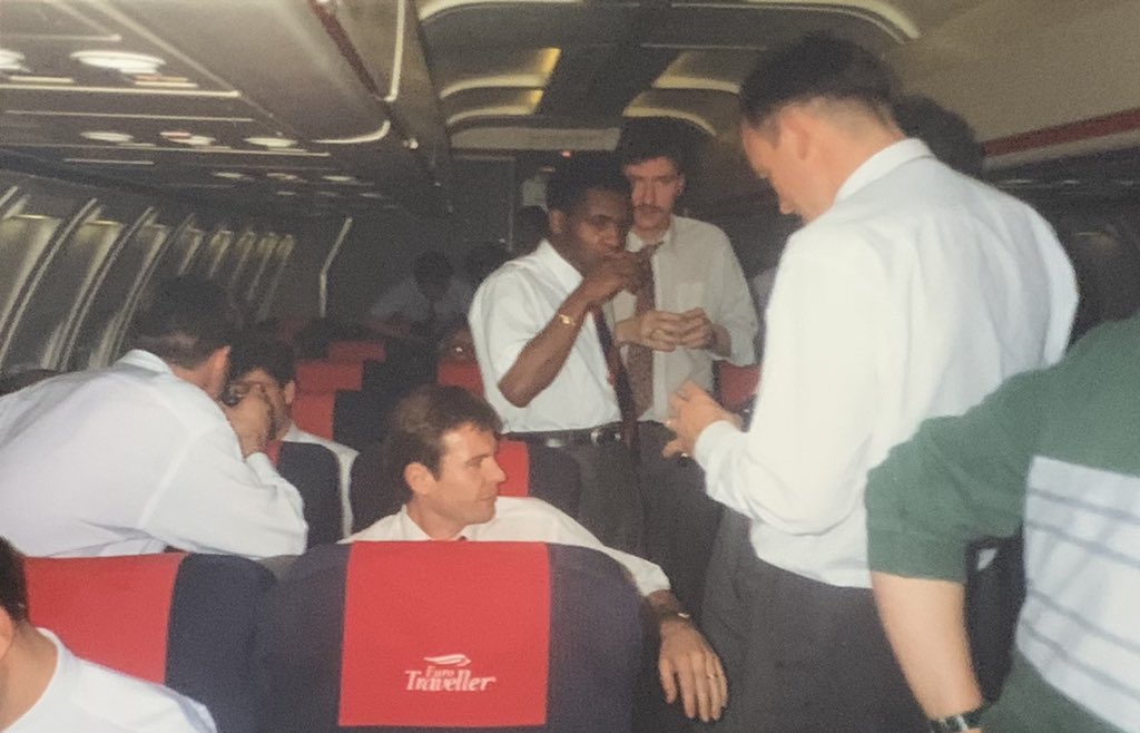 Which carried in for the entire flight