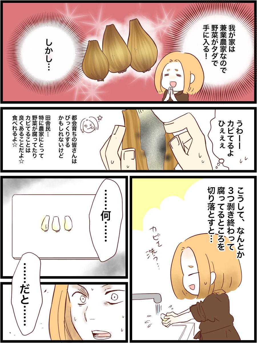 玉ねぎを剥きながら考えてた事。
#漫画 #日記漫画 