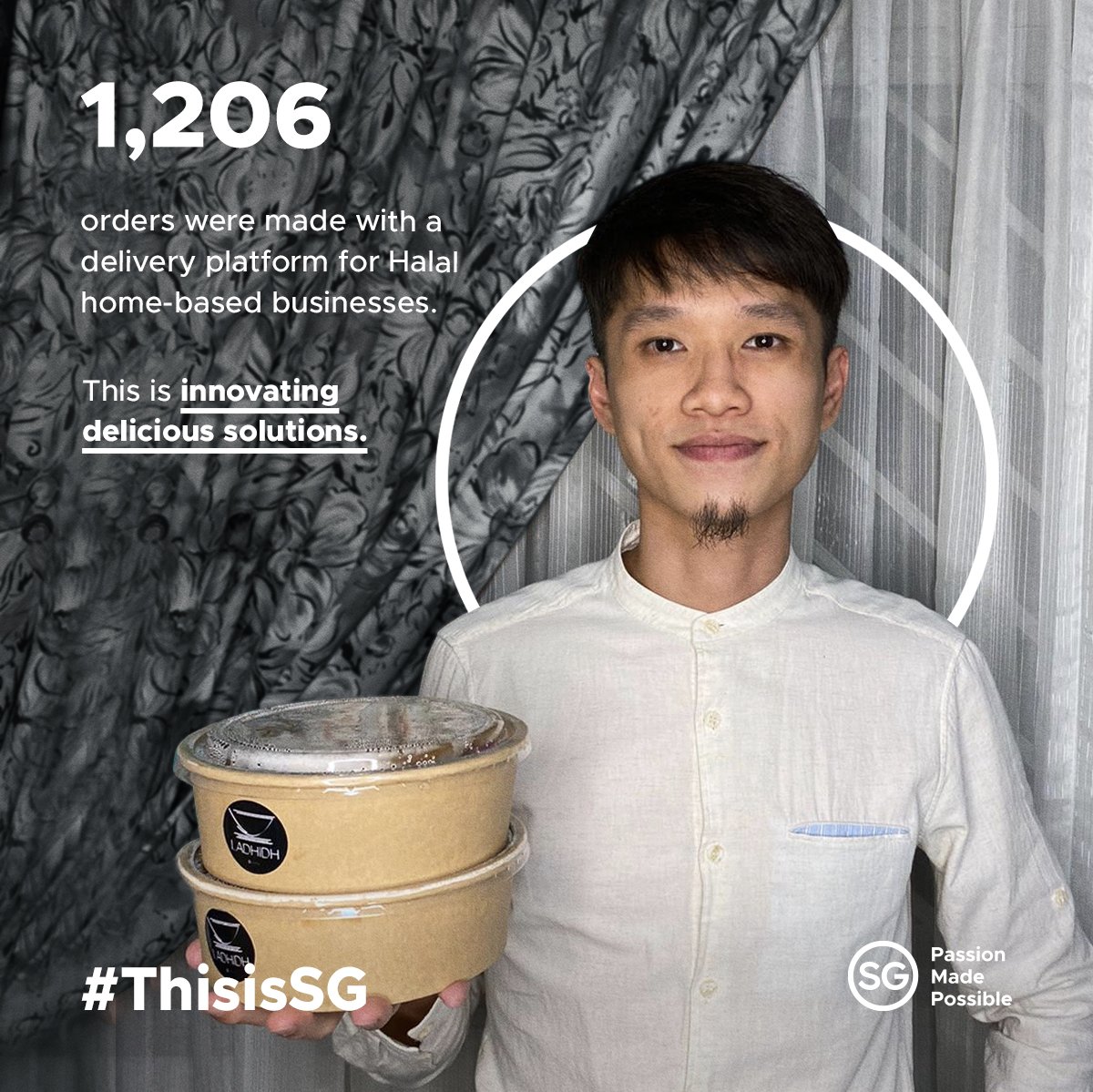 #ThisisSG: 1,206 orders made thru Halal with Hew, an online ordering platform for Halal home-based F&amp;B businesses, launched in Apr by Shane &amp; Junisa to help HBBs during #circuitbreaker. Encouraged by positive response, they plan to add hawkers &amp; restaurants soon! 🥡🥘🤤