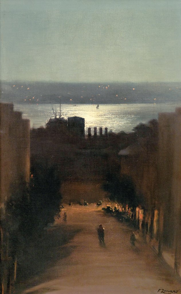 Beşiktaş Akaretler'de oturan, Osmanlı Saray Ressamı Fausto Zonaro'nun (1854-1929) evinden Beşiktaş manzarası 💛