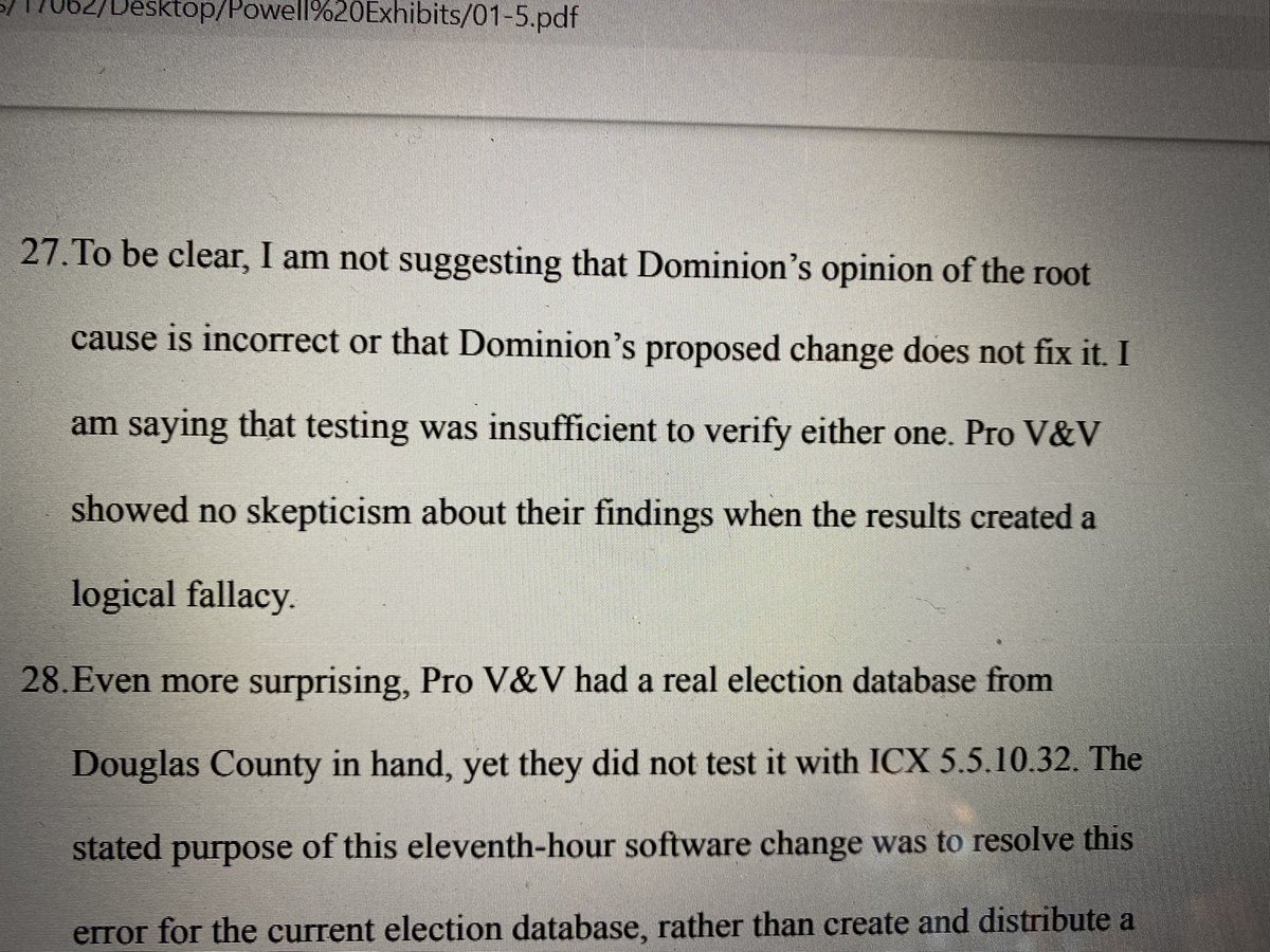 With this story, there’s a temptation to outright dismiss the Lin Wood/Sidney Powell’s lawsuit’s claims —However, some affidavits plunge into plausible detail — BUT, the problem is a reliance on expert theory, analyzing pre-election “testing” — not actual fraud evidence.