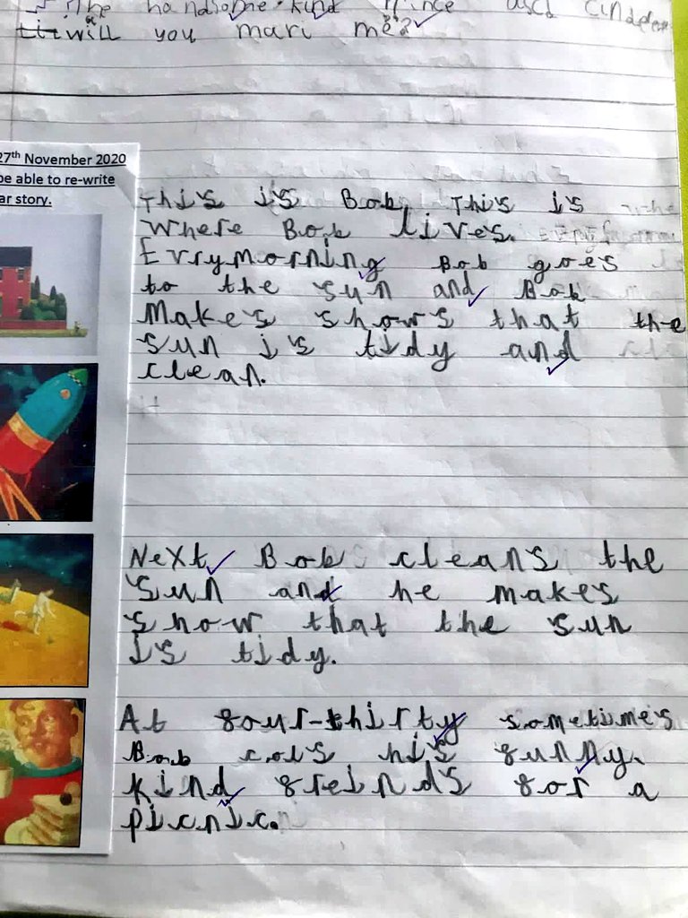 olive_bburn's tweet photo. This week, our Year 1 Space themed exploratory area and our story 'Man on the moon' by Simon Bartram has inspired fantastic writing.
#creativewriting
#Storiesinscience
#ManOntheMoon https://t.co/S0nUBVkVxg