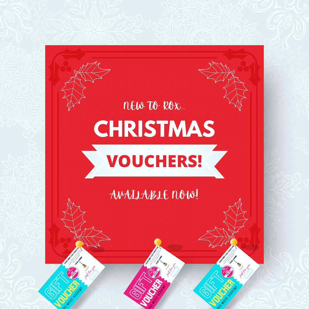 NEW #Christmas2020 VOUCHERS FOR MUSIC LESSONS!! Let’s gooooo! Message us for more info on how to grab yours! Online lesson vouchers also Available!! #musiclessons