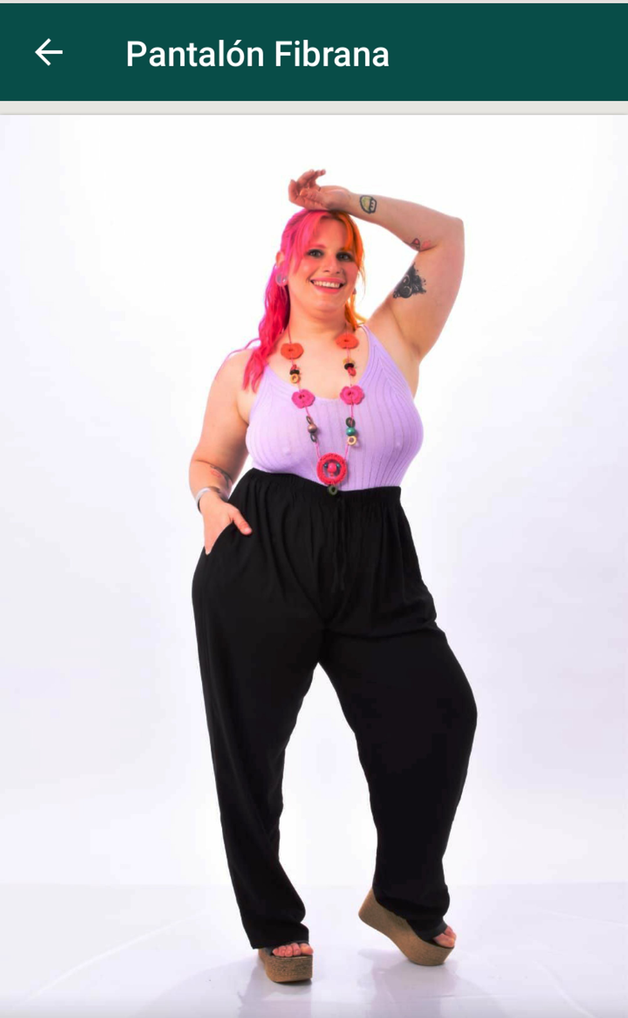 Pantalones de fibrana talles especiales hotsell