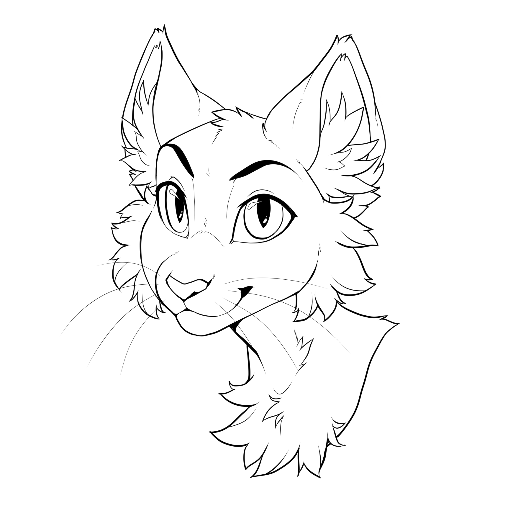 Cat Icon Base Digital Download Lineart Make Your (Download Now) 