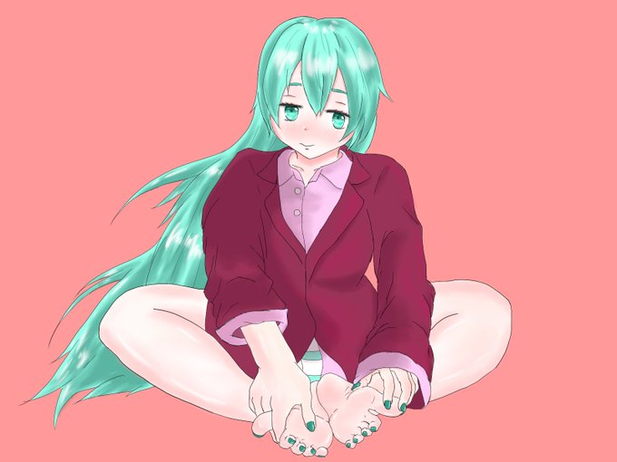 ミクさんの足裏

#初音ミク 
#イラスト 