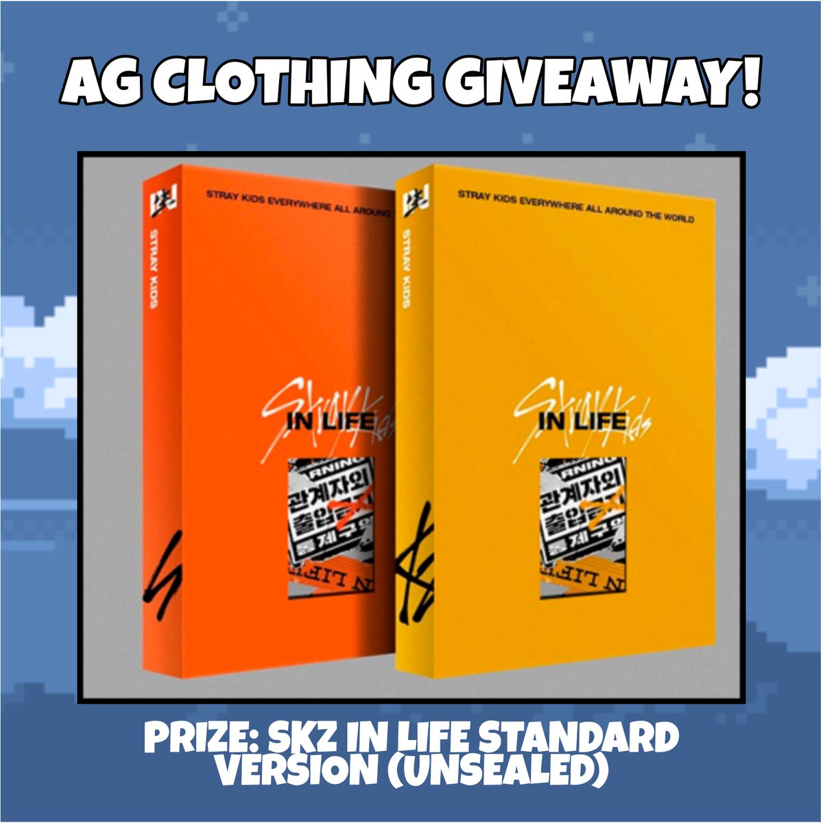ag_merch's tweet photo. HEADS UP, ANGELS!βοΈ
As a celebration of the opening of our shop, we are having our very first #AG_Giveaway πβ¨
PRIZE: STRAY KIDS IN LIFE ALBUM STANDARD VERSION (UNSEALED WITH FREEBIES!)
For the mechanics, please open this thread β¨
Good luck, Angels! βοΈ https://t.co/UGPRtcWtkD