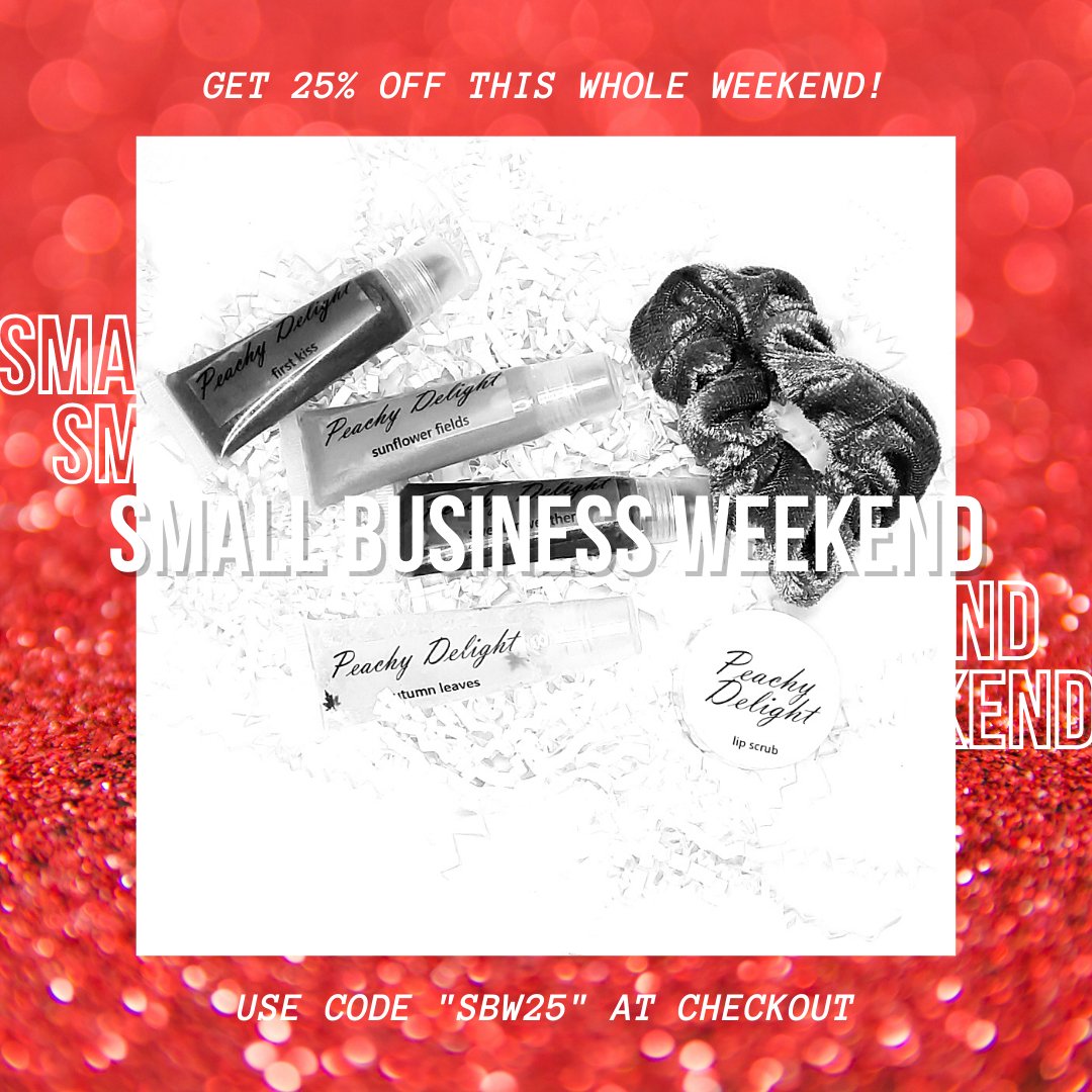 PeachyDelightCo's tweet photo. Get 25% off this whole weekend. Use code "SBW25" during check out. Ends Monday 12AM EST.
https://t.co/7XHuNsavYk
#SmallBusinessSaturday #SmallBusiness #BlackFriday #BlackOwnedBusiness #BlackFriday2020 #smallbusinessweekend https://t.co/gbi5cgCXp6