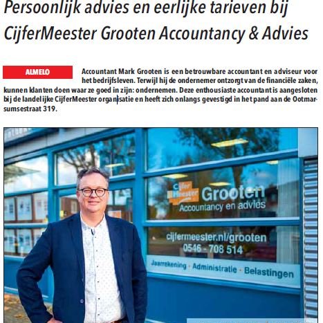 Een leuk artikel afgelopen week in de krant. 
Nieuwsgierig geworden, neem svp contact op met Mark Grooten AA (0546-708 514) Vanzelfsprekend bent u ook van harte welkom in het kantoor aan de Ootmarsumsestraat 319 in <a href="/almelo/">almelo</a>. @harbrinkhoek_nl <a href="/twente/">Twente</a> <a href="/TubbergenNieuws/">Nieuws uit Tubbergen</a> <a href="/TCTAlmelo/">Tubantia Almelo</a>