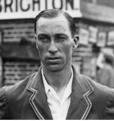 +Andy Sandham:Sandham made the first triple century in Test cricket, 325 against the West Indies in 1930, and scored over 40,000 first-class runs.+