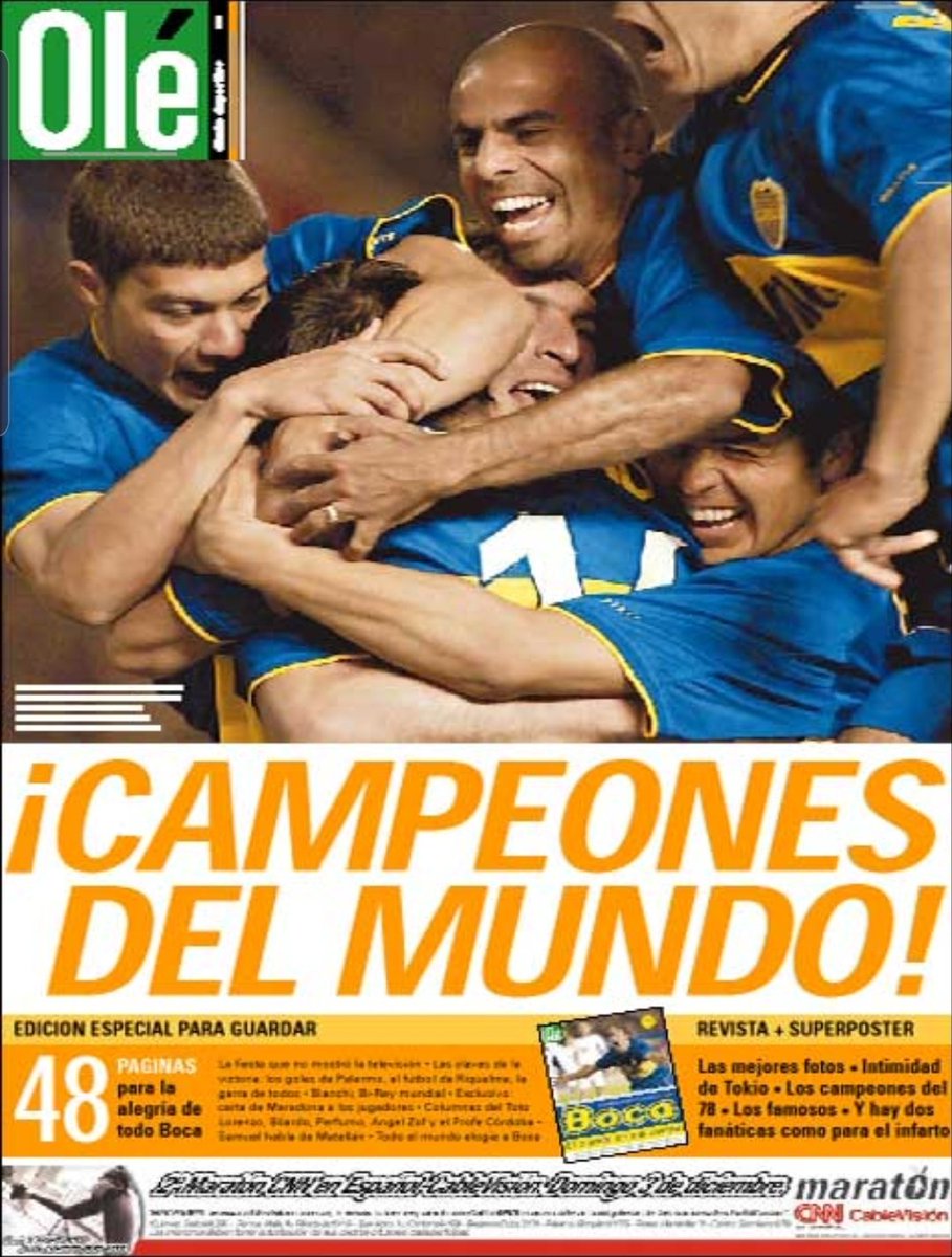 IndioLam's tweet photo. Eternamente GRACIAS #Boca2000 #20Años #BocaCampeonDelMundo https://t.co/L7jPJwNg5X