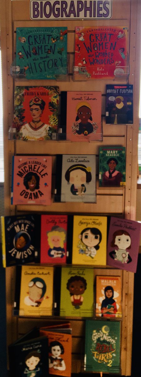 TraceyFish19's tweet photo. New junior biographies in the Lower School Library...Remarkable Women To Inspire Us All! https://t.co/4cJ7rvAIOZ
