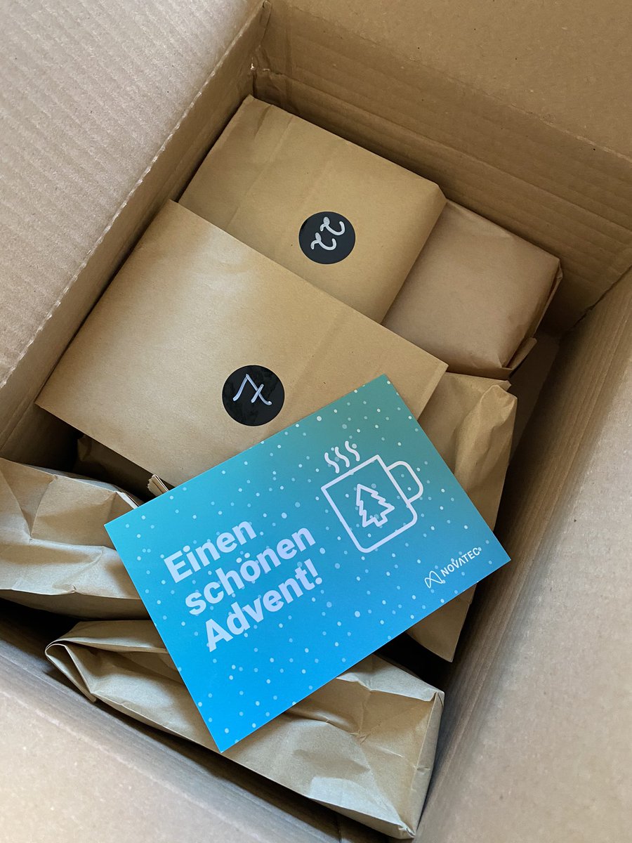 do0711's tweet photo. Each @novatecgmbh employee received a surprise package today. We set up a digital advent calendar and the physical parts for it got delivered today. A HUGE thank you to all people who made this happen!
#remotework #COVID19 #theperfectflow #peoplematter https://t.co/dk7lj91WiZ
