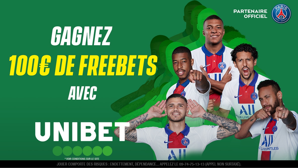 UnibetFrance's tweet photo. ⚽🔥 5 x 20€  à gagner pour le match du Paris Saint-Germain ! Quel sera le score exact de la rencontre de ce soir ? 

👉 RT + #FreebetUnibet + Pseudo pour participer. 
⏳ Fin du jeu à 21h00. https://t.co/pkYNlriRcI