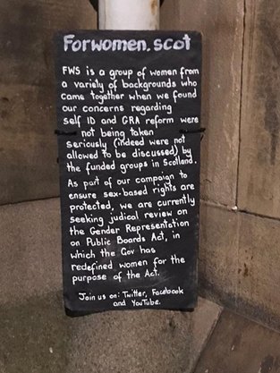 McDonald Rd, Leith ;  #WomenWontWheest @ForwomenScot