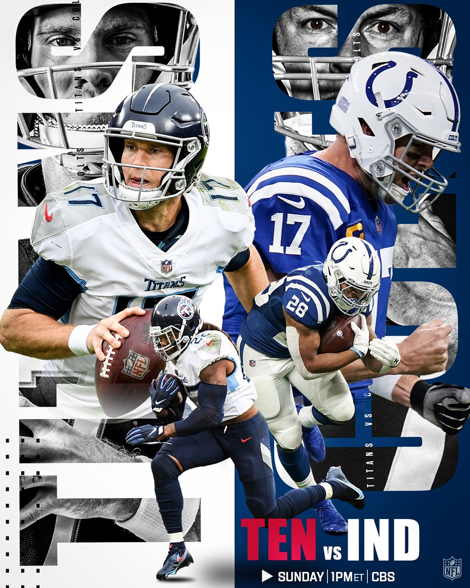 7-3 @Titans vs. the 7-3 @Colts.
#Titans | #ForTheShoe
πΊ: #TENvsIND -- Sunday 1pm ET on CBS
π±: NFL app // Yahoo Sports app https://t.co/6gIypnOTP4