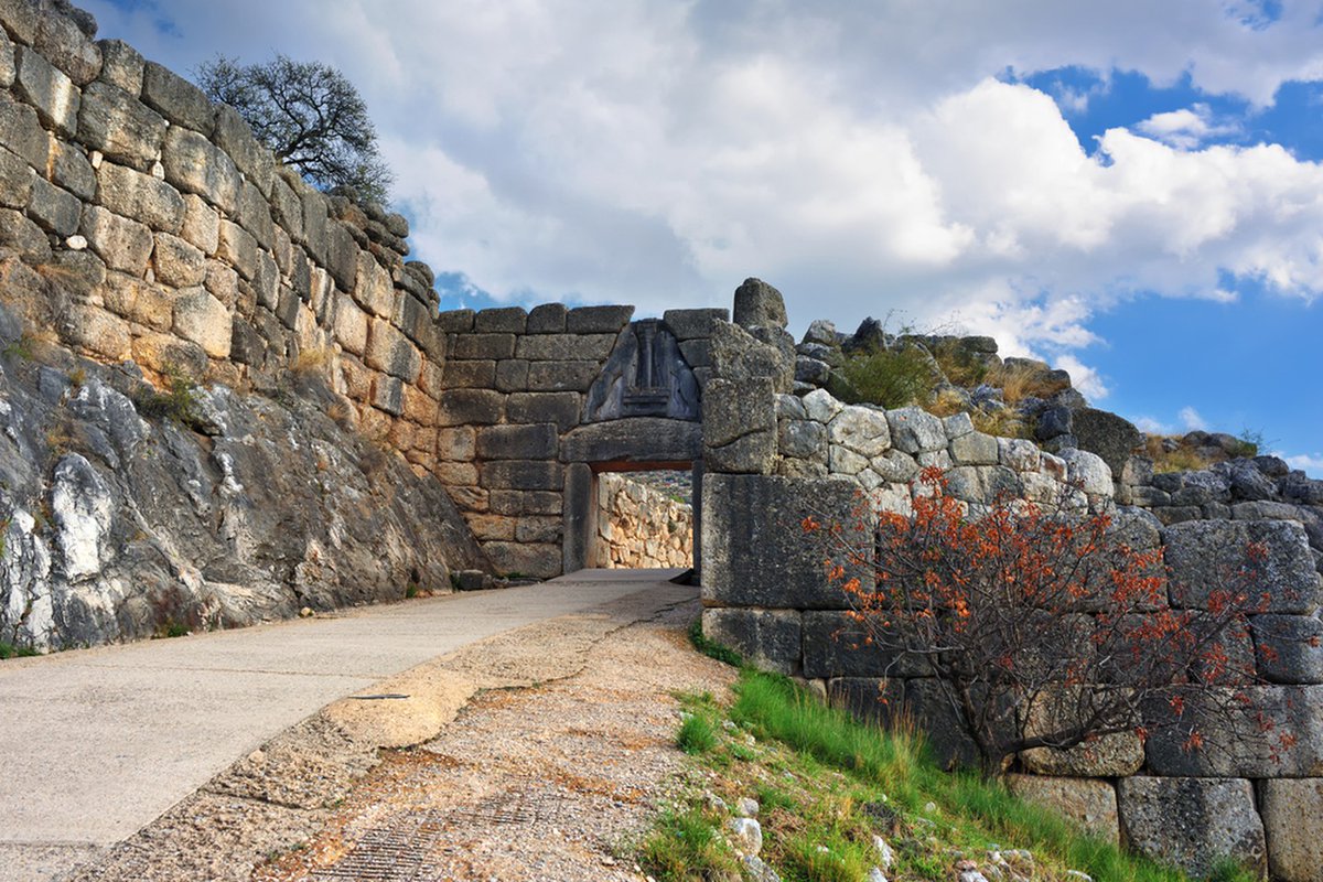 Civilizations adapted: the Mycenaeans used large rough-hewn stones to construct their palaces—so-called Cyclopean architecture—which might have had an anti-earthquake function: gaps dampened the shock waves, and large stones could shift without the entire structure collapsing.