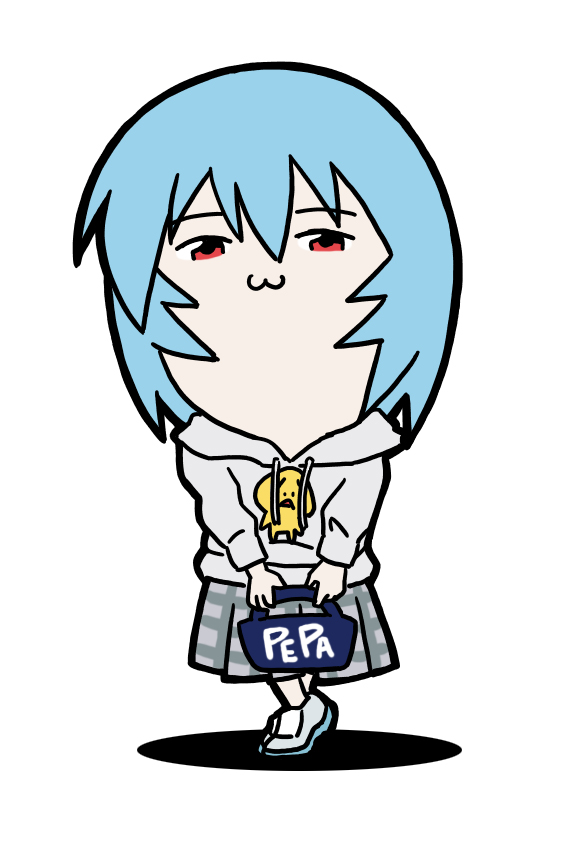 綾波レイ 「ペパンペピポン 」|さしみのイラスト