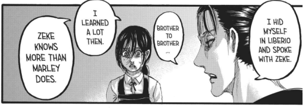 Eren just wanted M to love him for who he is: but can't seem to get past his own lie because M actually loves him for THAT without artifice or anything else. And starts to believe his own lie applying the Ackermans, thinking that M only loves him because of her Ackerman blood