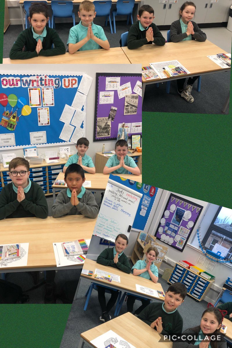 StMarysPS14's tweet photo. Primary 5/4 enjoyed a special prayer service introducing us to our journey to become a Laudato Si’ school. #CEW2020 #PopeFrancis https://t.co/qSSdbDZPUB