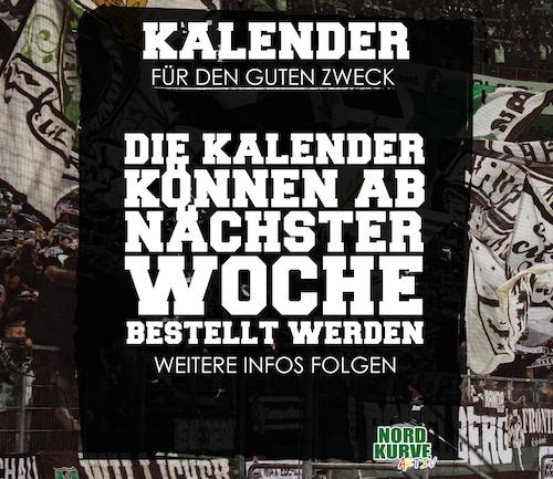 Borussia Mönchengladbach ultra group Sottocultura will sell their 2021 calendar, with proceedings going to charity.The group said it will make more details known in due course, including the donation’s recipient/s. 14/23