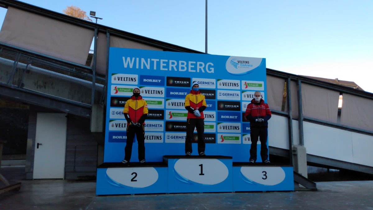 And our boy Benji hits the podium in the first European Cup race of the season!! Outstanding result from an excellent slider! Next up, Igls in Austria. <a href="/HQRAFSport/">RAFSport</a> <a href="/raficesports/">RAF BLSA</a>
