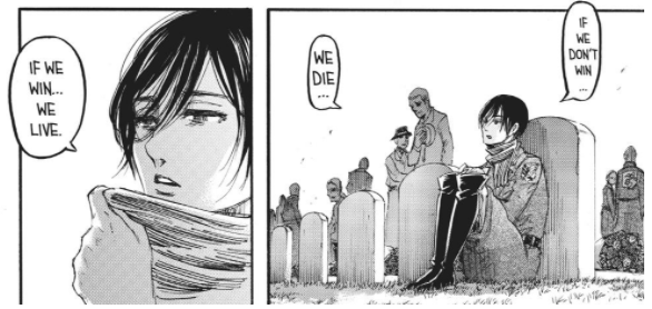 They are connected in each other and have to fight from the beginning to the end, together and forever:« Fight! If you win, you live, if you lose you die and if you don’t fight you can’t win»