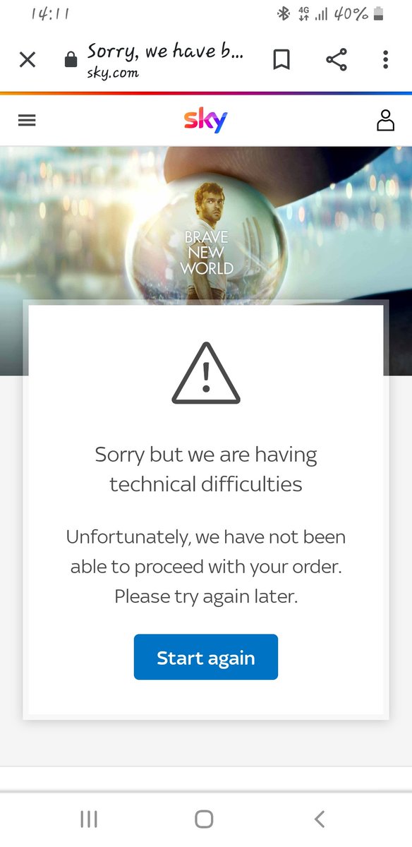 kat7991's tweet photo. @SkyUK everytime I look into upgrading this is what I get sort your website out! https://t.co/sZFwPbpdeE
