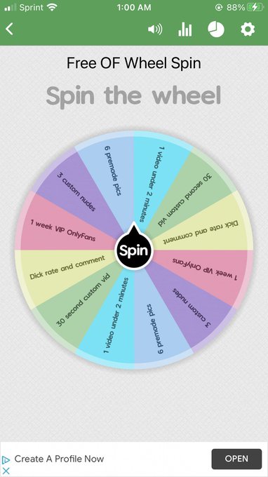 Wanna take a chance? $10 for three spins and $5 per spin https://t.co/M0c9CTv5FU<a href="/tag/venmo"class="tags"><span>#venmo</span></a><a href="/tag/cashapp"class="tags"><span>#cashapp</span></a><a href="/tag/sellingcontent"class="tags"><span>#sellingcontent</span></a><a href="/tag/buyingconten"class="tags"><span>#buyingconten</span></a>