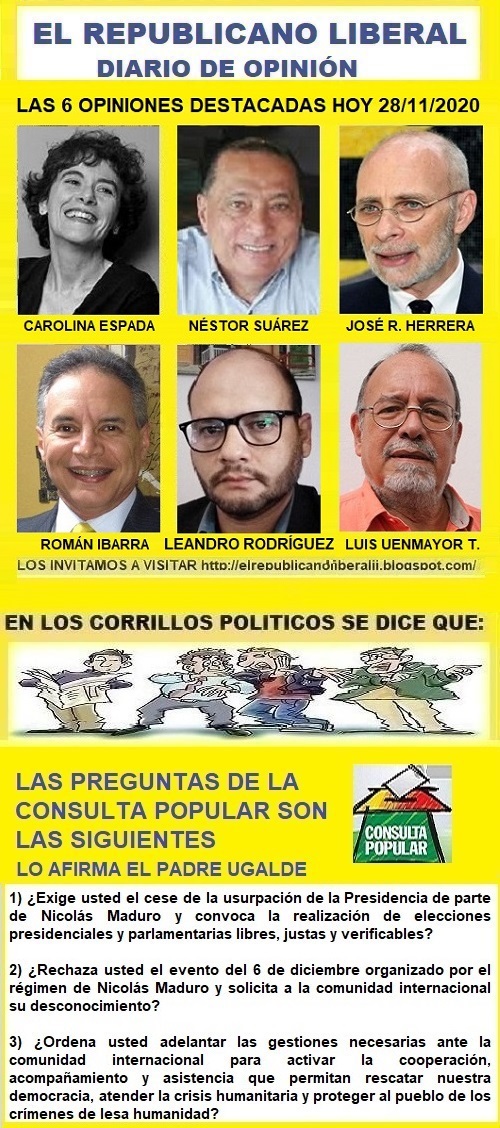 #Republicano3 #felizlunes #felizmartes #felizmiercoles #felizjueves #felizviernes #felizsabado #felizdomingo leyendo todos los días las mejores opiniones en el https://t.co/EHeMgTimU9 EL de hoy SÁBADO 28/11/2020 está buenísimo. https://t.co/aeaQbeB6wg