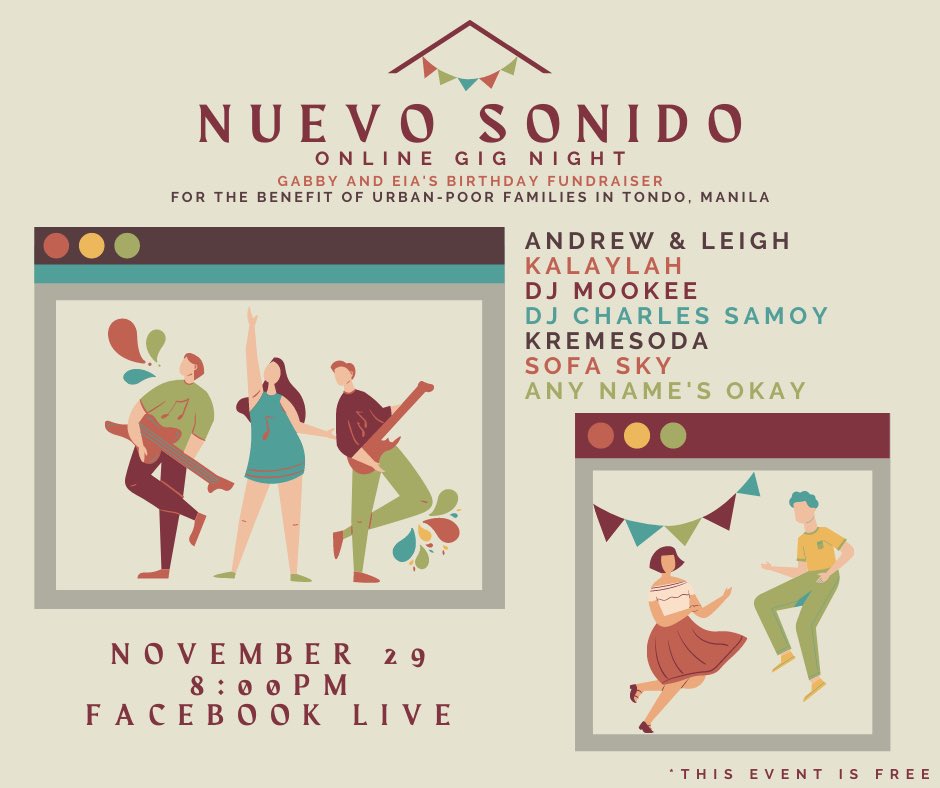kremesodamusic's tweet photo. 😳 We have a gig. 😳

Catch us at Nuevo Sonido: Gabby and Eia’s fundraiser Gig! Happening tomorrow at 8pm! 🤩 https://t.co/zUJ2qWJmNc