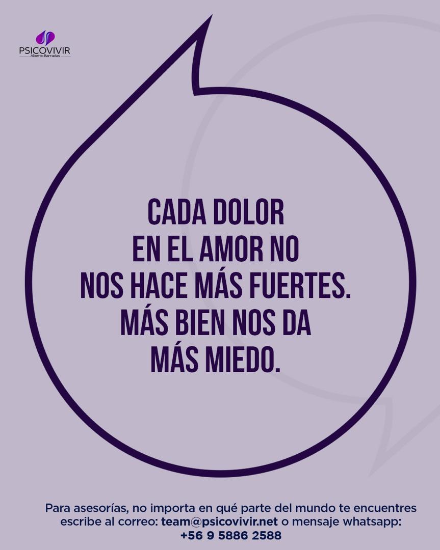 Cada dolor en el amor no nos hace más fuertes. Más bien nos da más miedo.  #Sepa, image size:863x1080