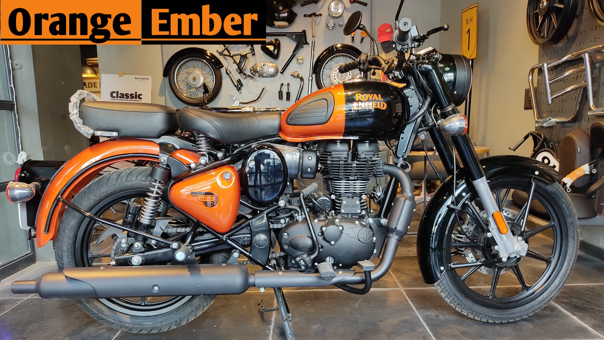 Royal enfield 350 classic orange colour online