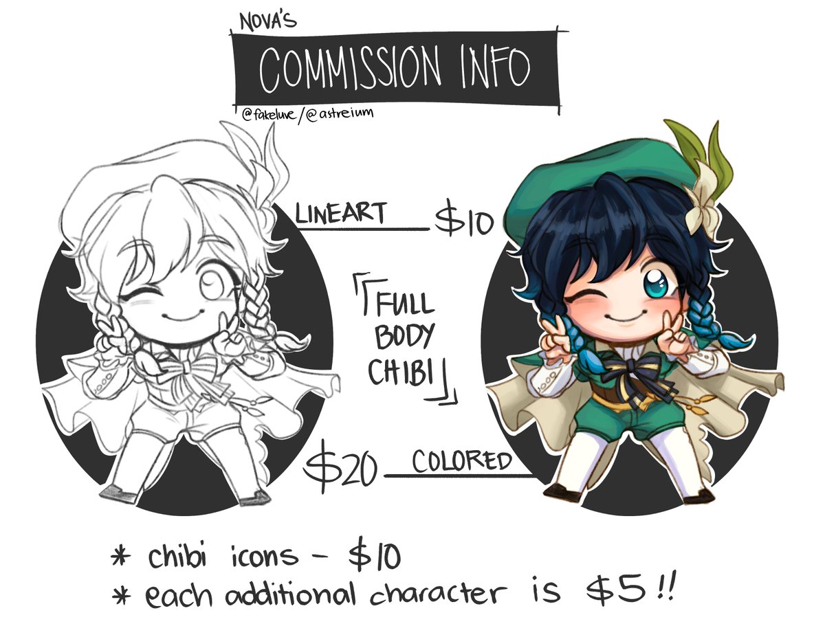 [ RTs appreciated ! ]  

hello !!! i am once again opening commissions to help out with paying the bills and my college tuition owo
7 slots are available; first come, first serve !
please DM me if you're interested ?

thank you so so much for your time and support!!! ♡ 