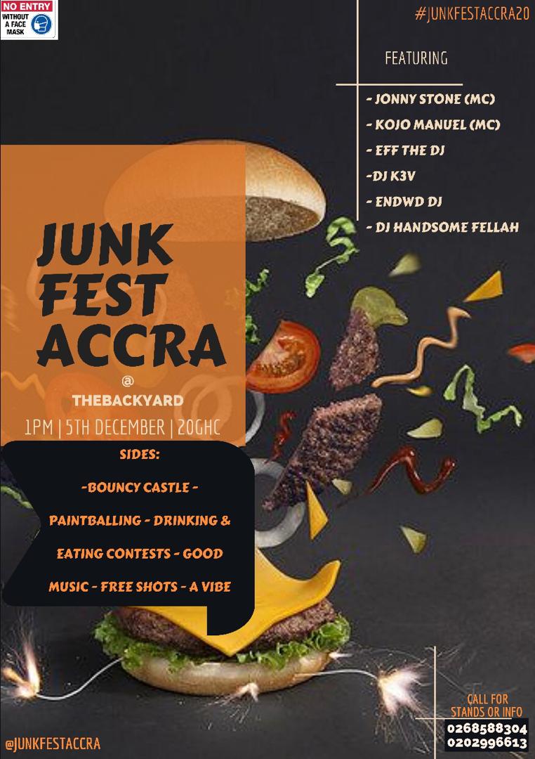 AfroHouse_Party's tweet photo. Let's eat and have fun!!! #JunkFestAccra20
@JunkFestAccra https://t.co/p0NqPz5jj6